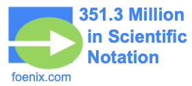 351.3 Million in Scientific Notation