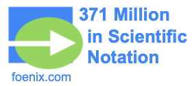 371 Million in Scientific Notation