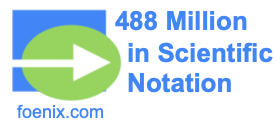 488 Million in Scientific Notation