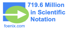 719.6 Million in Scientific Notation