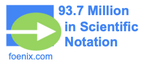 93.7 Million in Scientific Notation