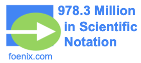 978.3 Million in Scientific Notation