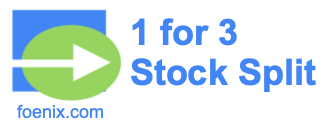 1 for 3 stock split