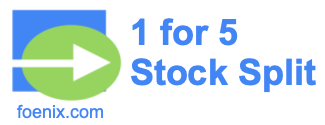 1 for 5 stock split