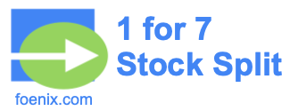 1 for 7 stock split
