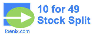 10 for 49 stock split