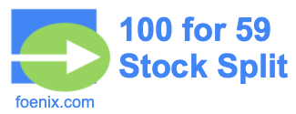 100 for 59 stock split
