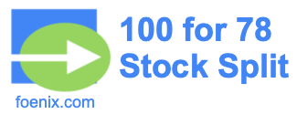 100 for 78 stock split