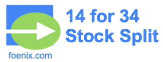 14 for 34 stock split