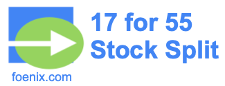 17 for 55 stock split