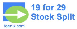 19 for 29 stock split