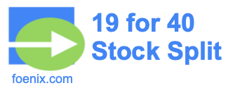 19 for 40 stock split