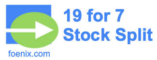 19 for 7 stock split