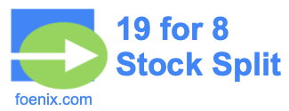 19 for 8 stock split