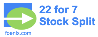 22 for 7 stock split
