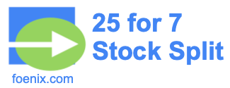 25 for 7 stock split
