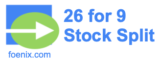 26 for 9 stock split