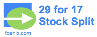 29 for 17 stock split
