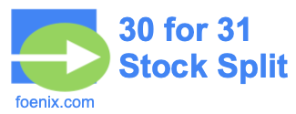30 for 31 stock split
