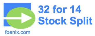 32 for 14 stock split