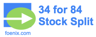 34 for 84 stock split