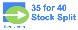 35 for 40 stock split