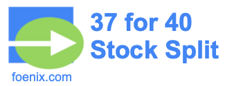 37 for 40 stock split