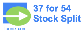 37 for 54 stock split