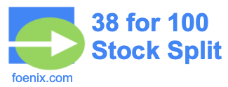 38 for 100 stock split