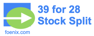 39 for 28 stock split