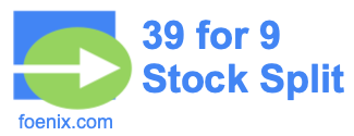 39 for 9 stock split