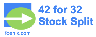 42 for 32 stock split