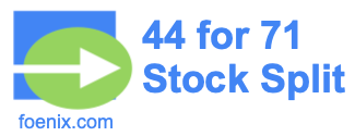 44 for 71 stock split