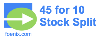 45 for 10 stock split