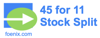 45 for 11 stock split