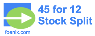 45 for 12 stock split