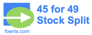 45 for 49 stock split