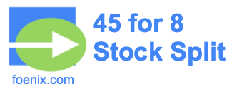 45 for 8 stock split