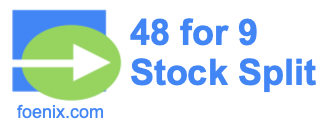 48 for 9 stock split