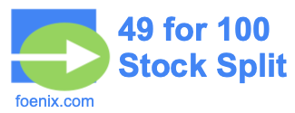 49 for 100 stock split
