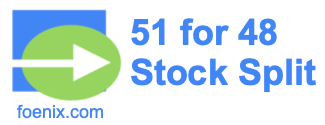 51 for 48 stock split