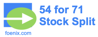54 for 71 stock split