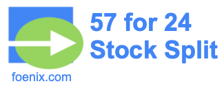 57 for 24 stock split