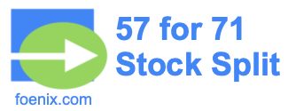 57 for 71 stock split