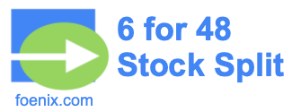 6 for 48 stock split