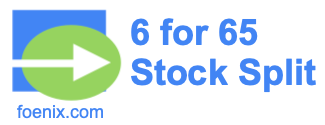 6 for 65 stock split
