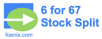 6 for 67 stock split