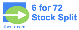6 for 72 stock split