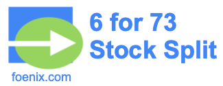 6 for 73 stock split