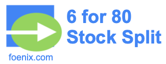 6 for 80 stock split